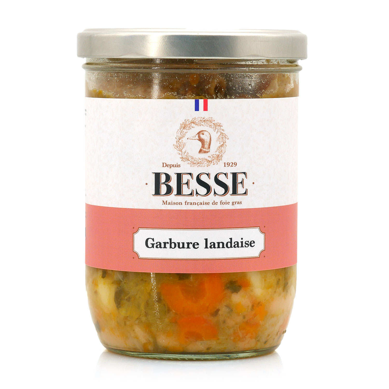 Traditional French Ham & Vegetables Stew Foie gras Besse