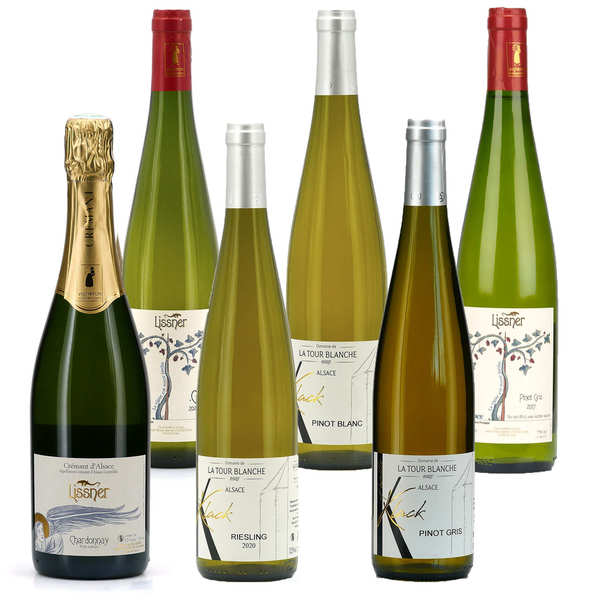 Collection vins d'alsace - 6 bouteilles de 75cl