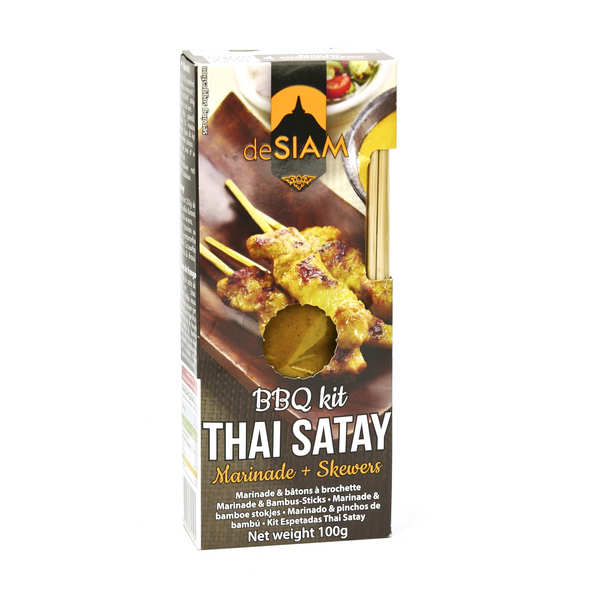 Kit pour brochette à la marinade Satay