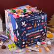 BienManger.com Calendriers - Calendrier de l'Avent Bonbons et Gourmandises de France - Décor Jeux d'Hiver