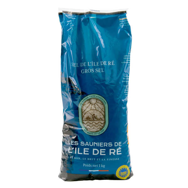 Gros sel marin de l'Ile de Ré - sachet - Sachet de 1 kg
