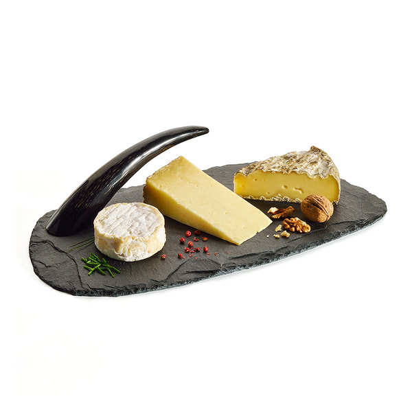 Plateau fromage ardoise avec cloche : Stellinox