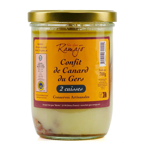 Confit de canard du Gers - Pot de 700g (2 cuisses)