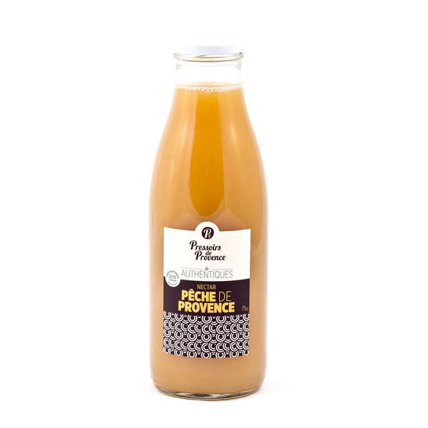 Nectar de pêche jaune de provence - bouteille 75cl