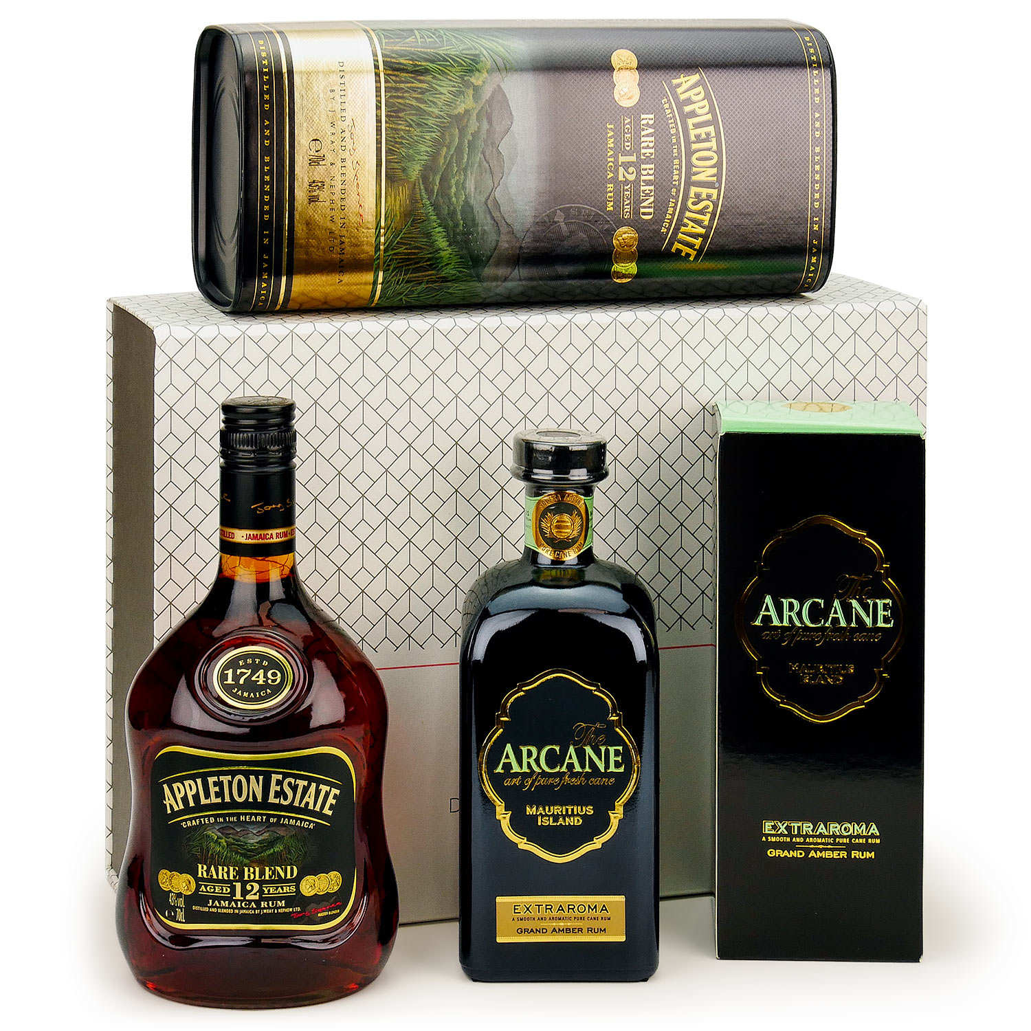 Rum discovery gift box (2 bottles) BienManger Paniers Garnis