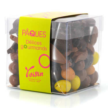 Easter chocolate and eggs - Cube Easter chocolate and eggs - Cube