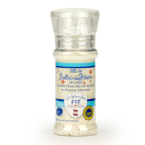 Sel fou'' à la mexicaine © au gros sel gemme 100% naturel de Salies de  Béarn, moulin en verre. Sel fou chez www.selfou.fr.
