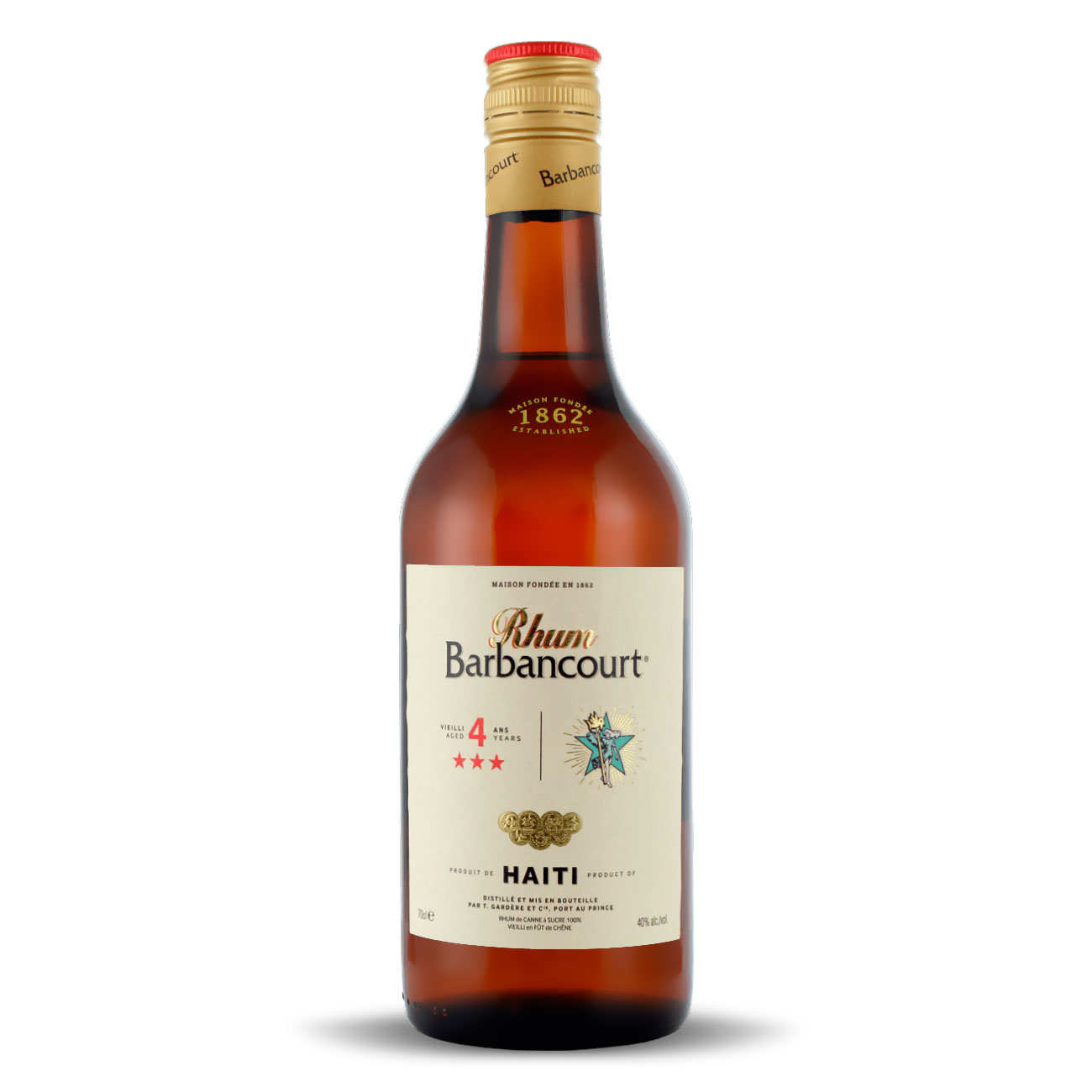 Barbancourt 3 stars 4 years old 40 Barbancourt