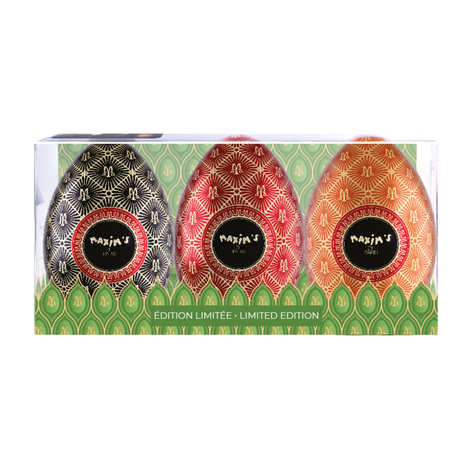 3 Mini Easter Eggs Maxim S Filled With Chocolates Maxim S De Paris