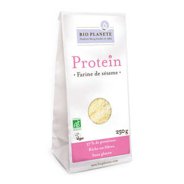 Farine de sésame bio sans gluten et vegan - Gamme Protéin Farine de sésame bio sans gluten et vegan - Gamme Protéin