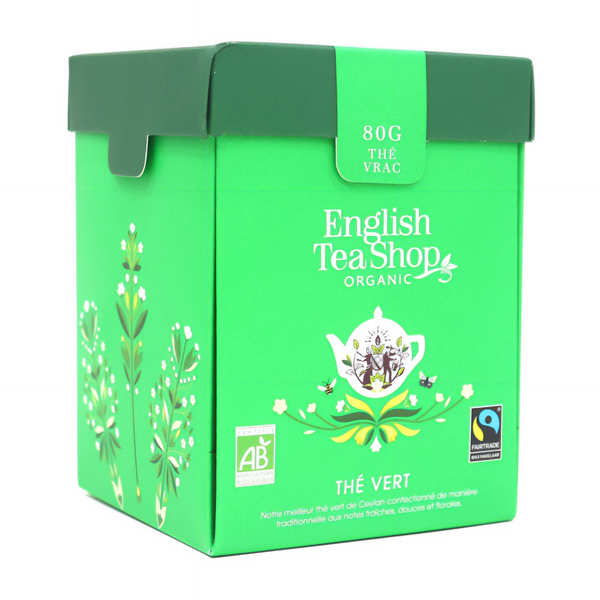 GREEN SENCHA WITHE TEA & MACHA English Tea Shop infuso BIO 20 bustine  Eco-box 35gr
