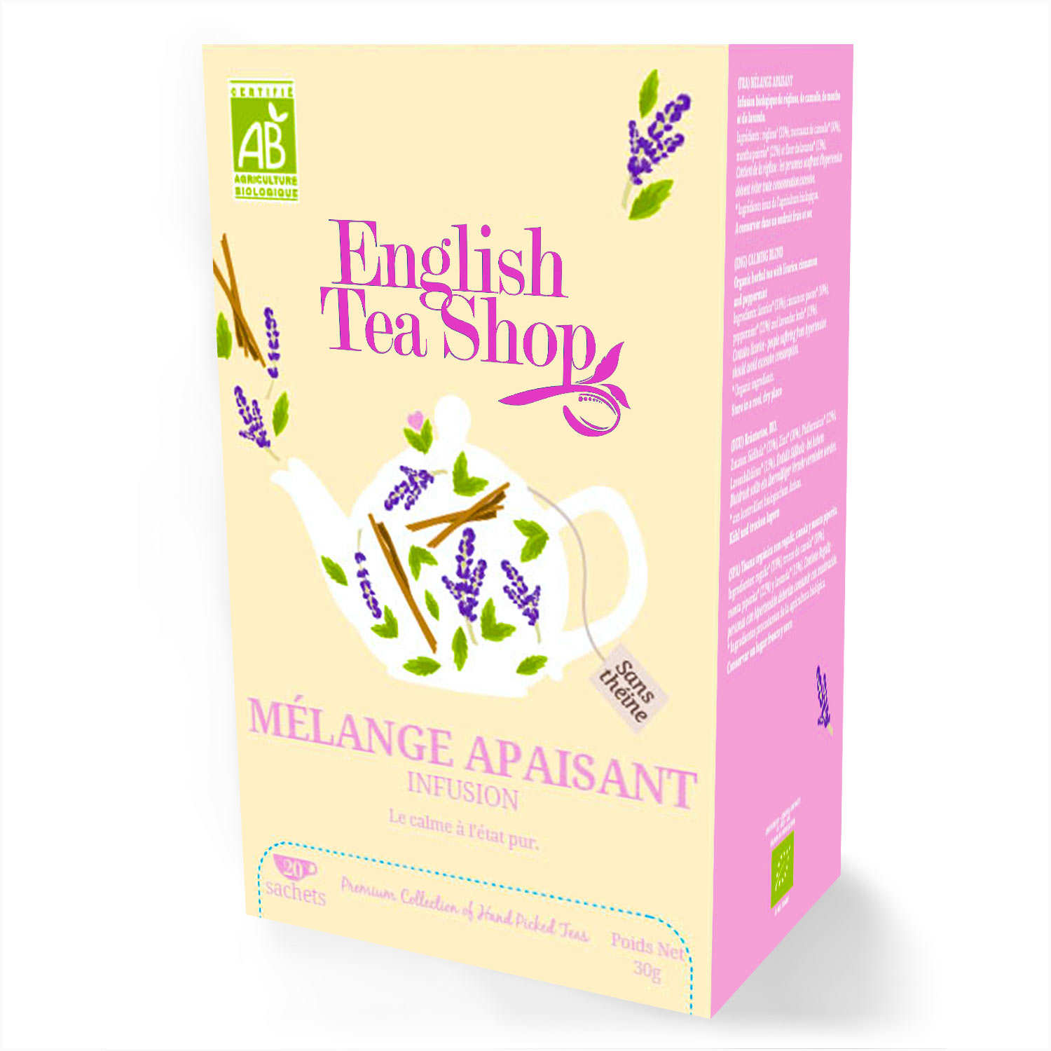 Organic Calming Blend Herbal Tea English Tea Shop