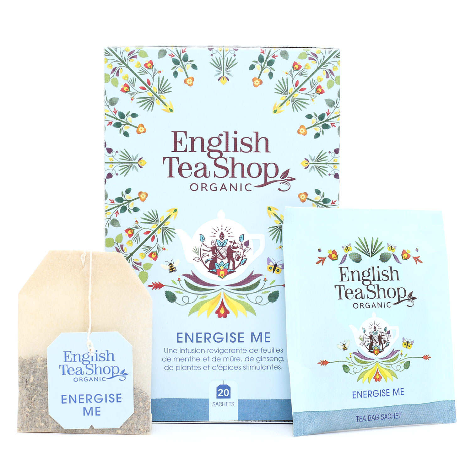 English Tea Shop Rooibos Tea energize me organic, 20 Count