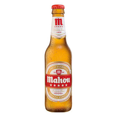 Mahou Cinco Estrellas Beer from Spain 5.5% Mahou Cinco Estrellas Beer from Spain 5.5%