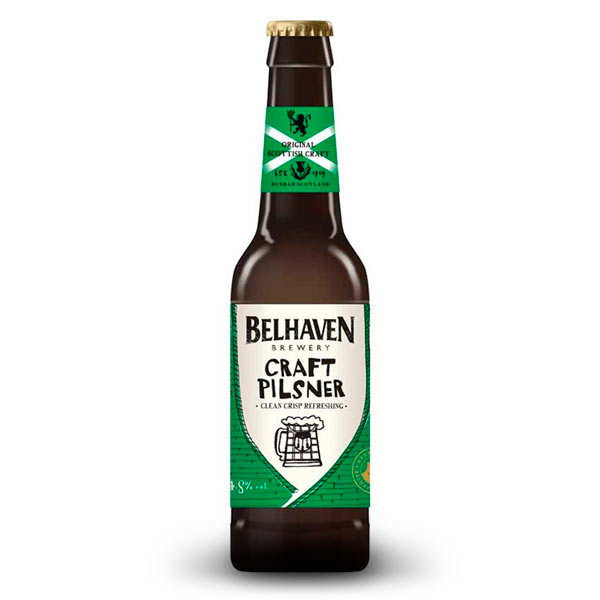 Belhaven Craft Pilsner from Scotland 4.8 Belhaven Brewery