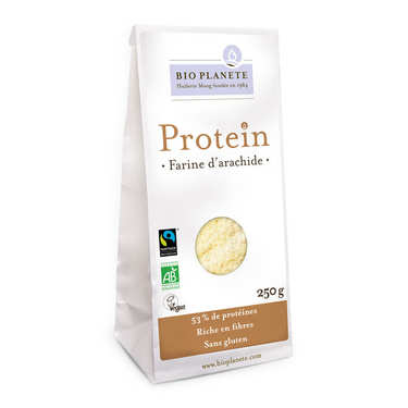 Farine d'arachide bio sans gluten et vegan - Gamme Protéin Farine d'arachide bio sans gluten et vegan - Gamme Protéin