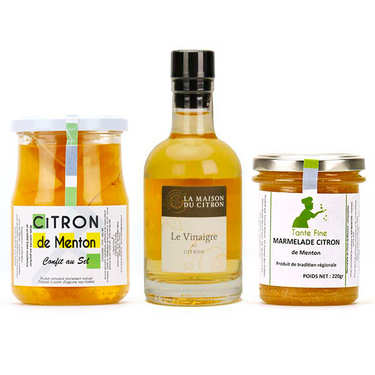 Assortiment autour du citron de Menton Assortiment autour du citron de Menton