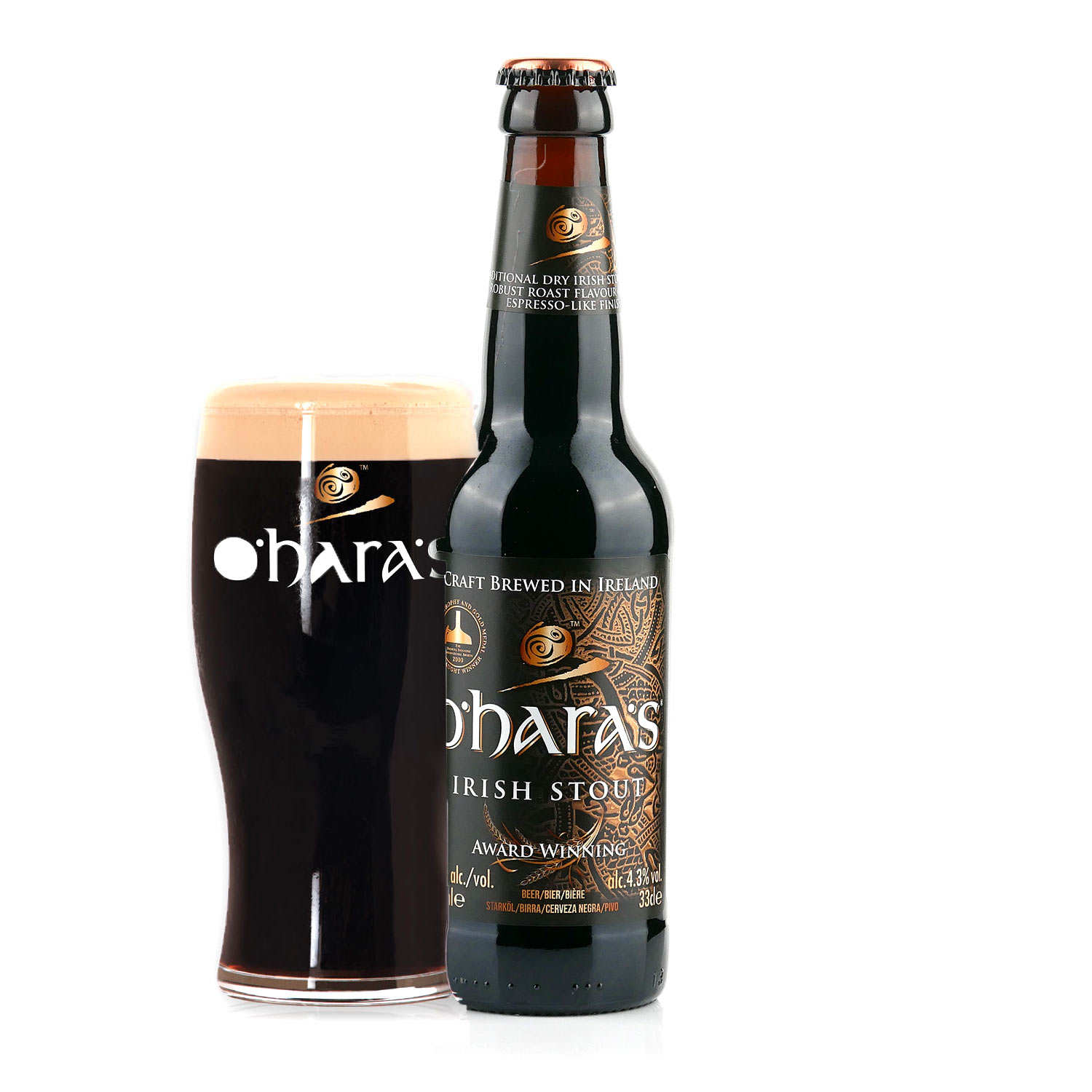 O'Hara's Irish Stout Bière irlandaise stout 4.3 Carlow Brewing Company