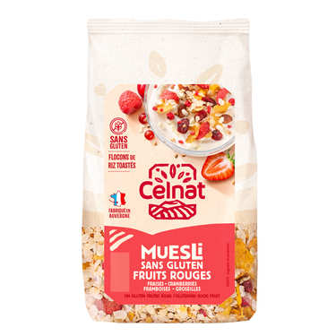 Organic and Gluten-Free Red Berries Muesli Organic and Gluten-Free Red Berries Muesli