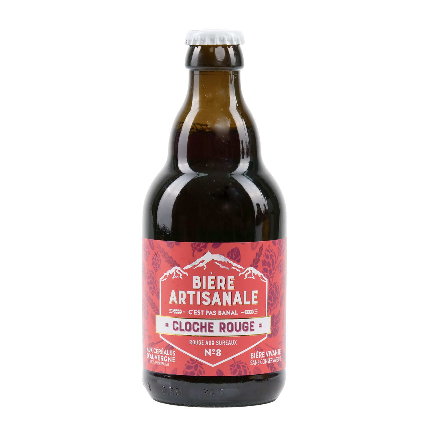 Bière Rouge Bière rouge d'Auvergne - Cloche rouge au sureau 6% - L'Auvergne Autrement