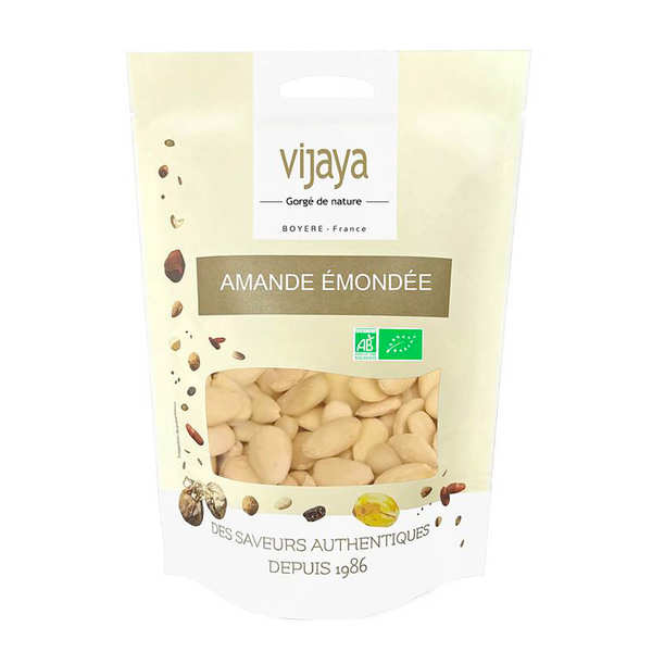 Amandes émondées bio - Sachet de 250g