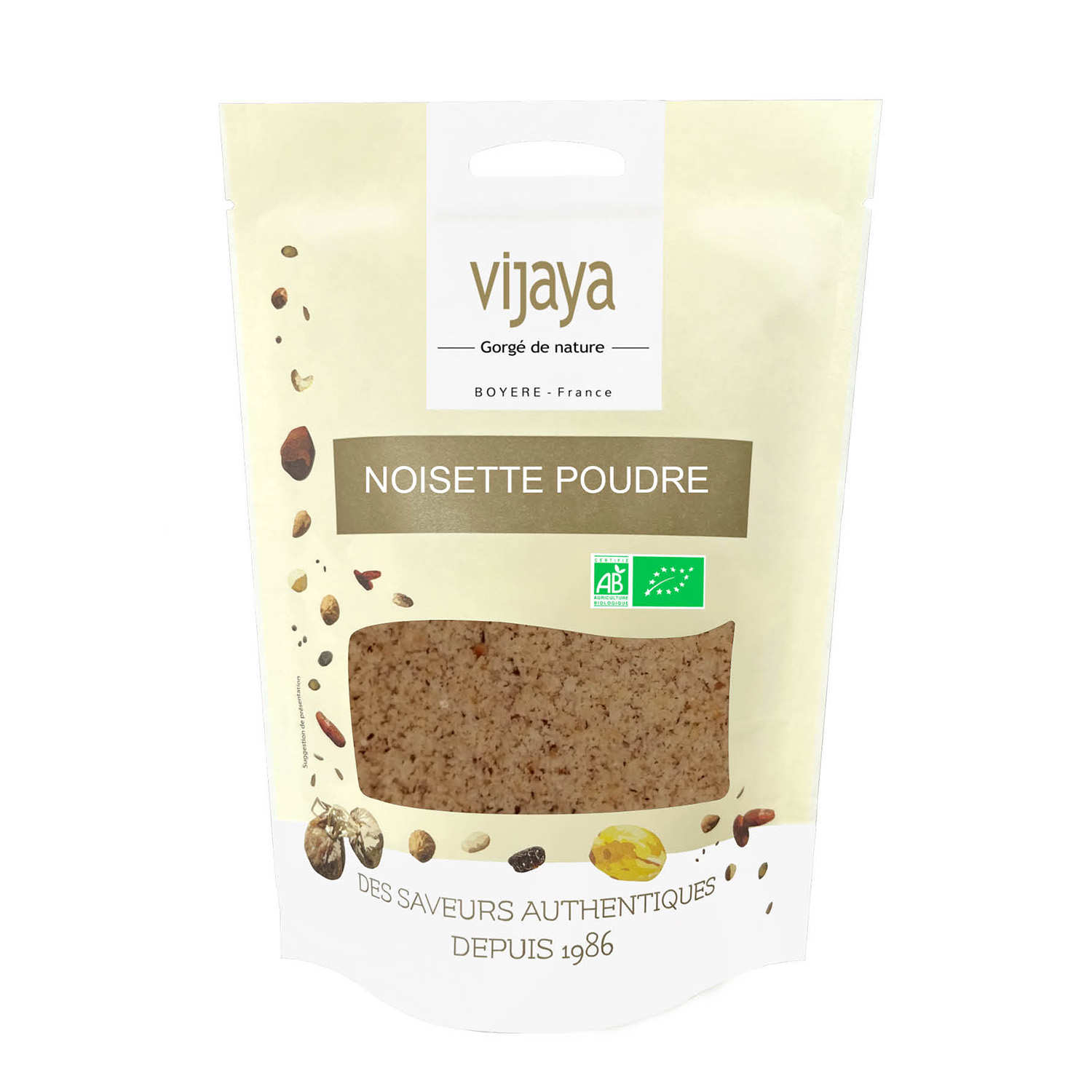Organic toasted hazelnut powder Vijaya