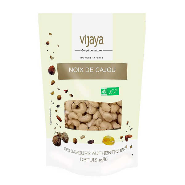 Noix de cajou décortiquées non salées bio - Sachet de 500g