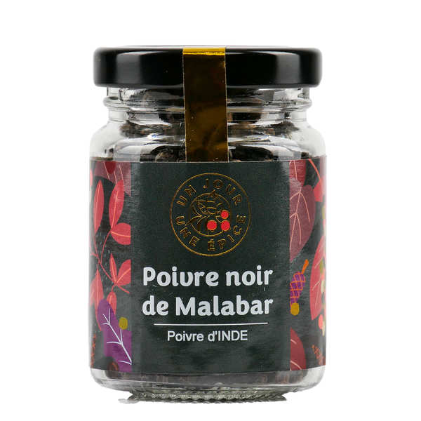 Poivre noir malabar - pot 50g