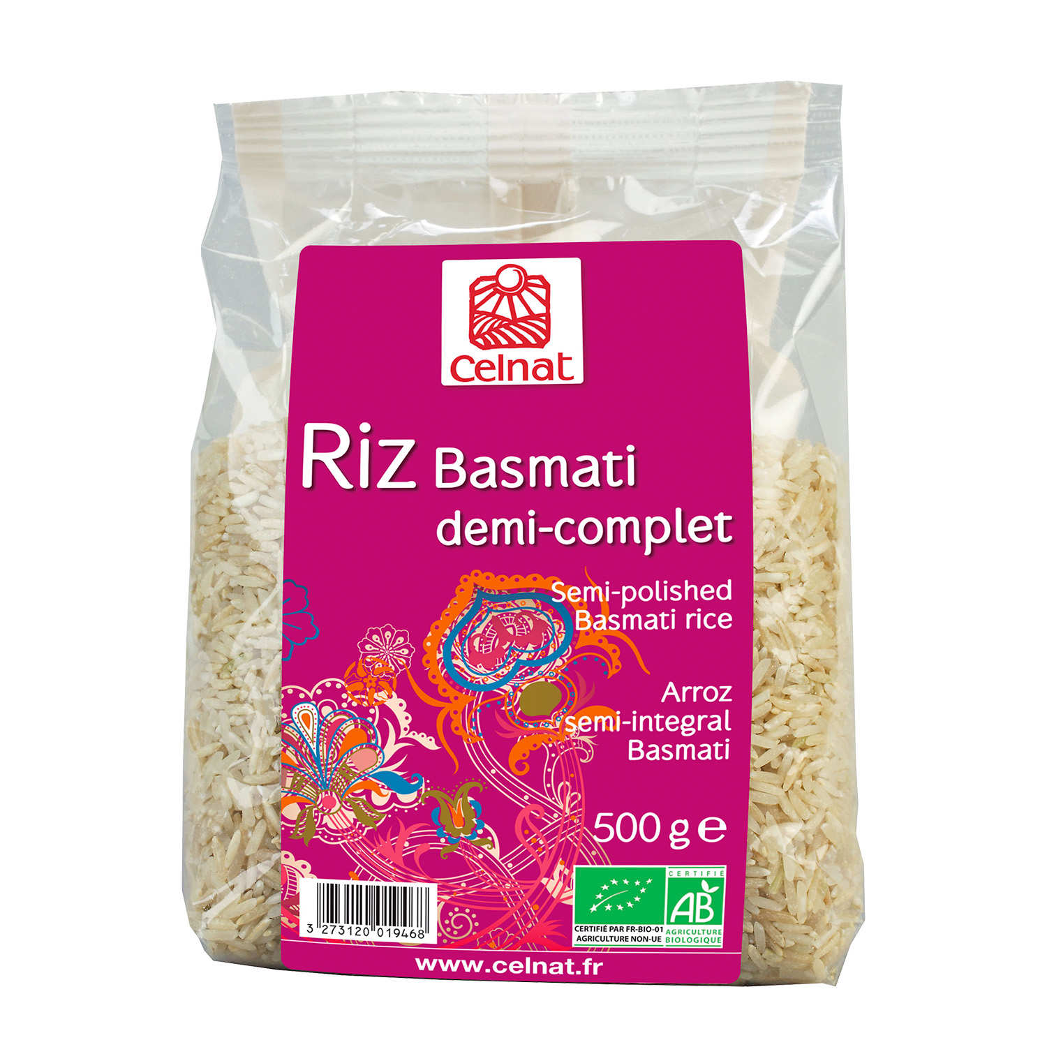 Celnat - Riz Basmati demi complet bio