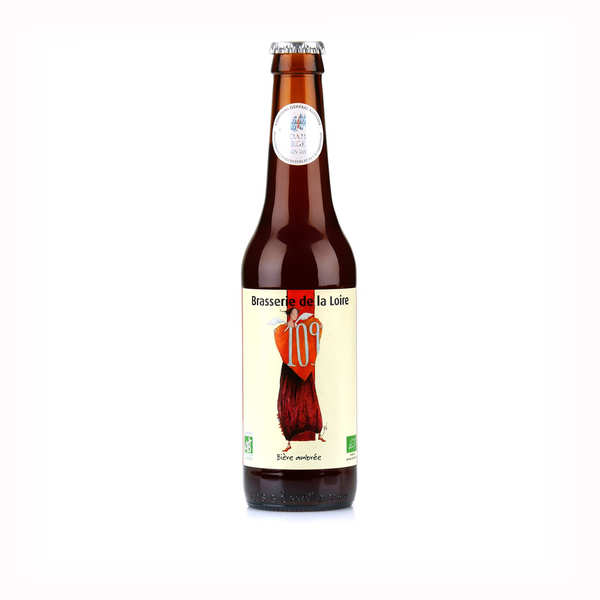 109 - bière ambrée bio 6% - bouteille 33cl