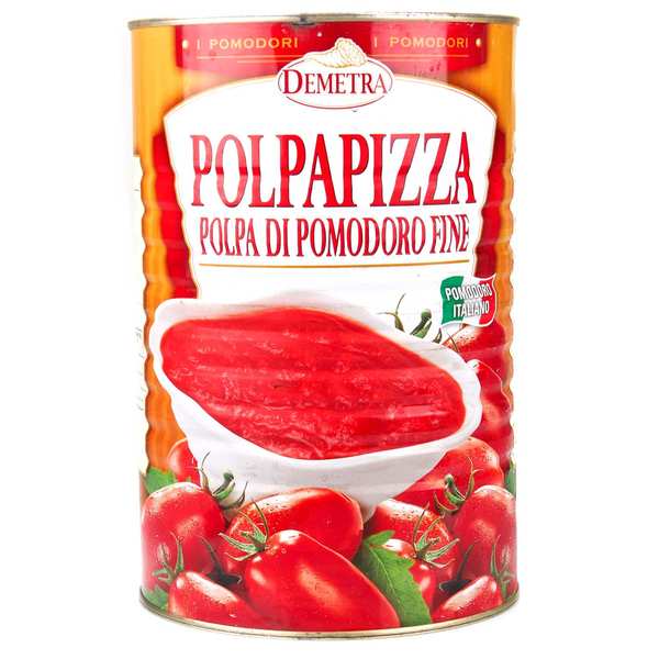 Pulpe de tomate fine italienne Demetra Polpapizza spécial pizza - Boîte 5/1 - 4050g