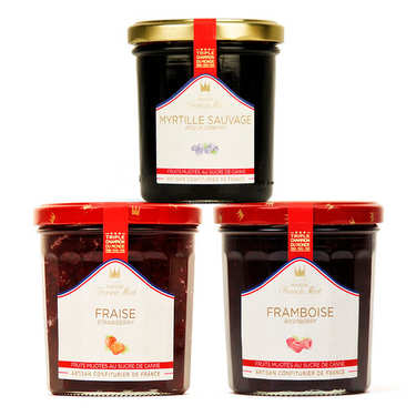 Trio de confitures de fruits rouges Francis Miot Trio de confitures de fruits rouges Francis Miot