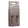 Cartboard Suitcase 2 Bottles - Grey Decoration