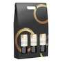 Cartboard Suitcase 3 Bottles - Black Decoration