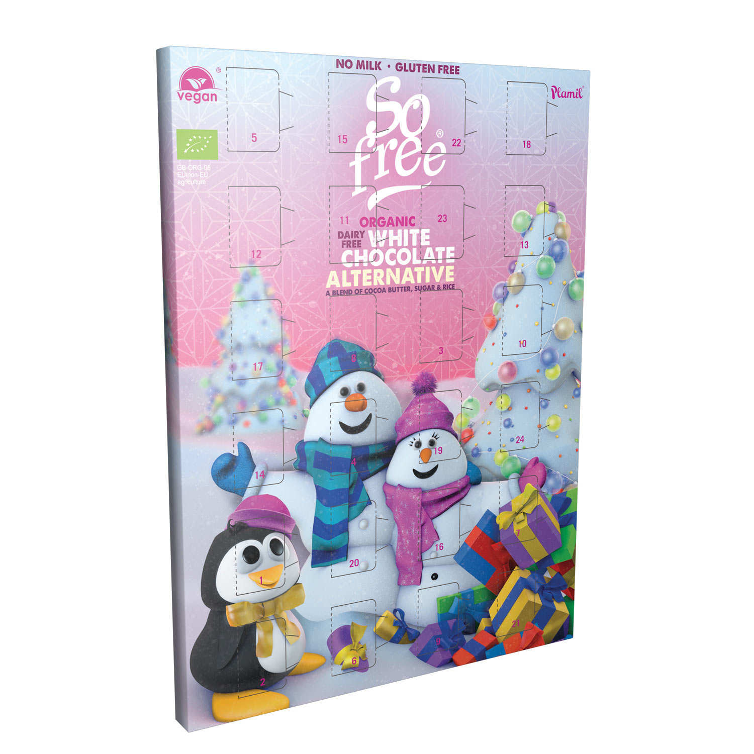 Organic And Vegan White Chocolate Advent Calendar Dairy And Gluten 