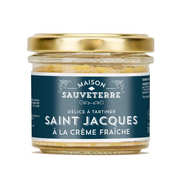 Saint-Jacques et crème fraîche à tartiner