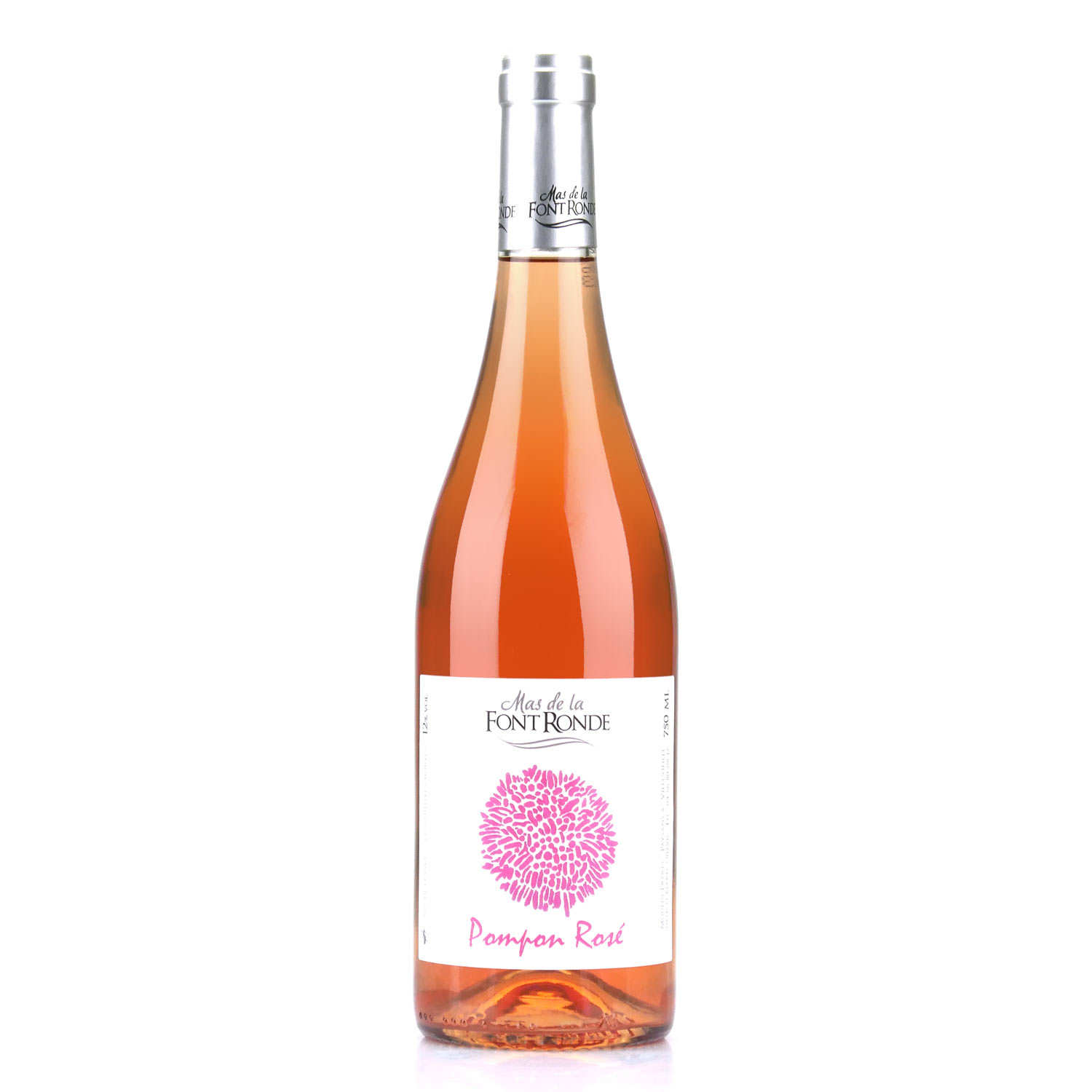 Pompon rosé 'Rosé' Wine from Gard with No Added Sulfite Mas de la