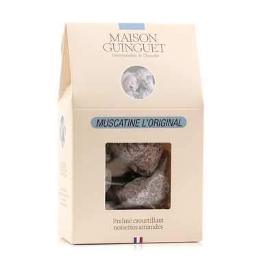 Muscatine - Chocolats noisettes, amandes et crêpes dentelles Muscatine - Chocolats noisettes, amandes et crêpes dentelles