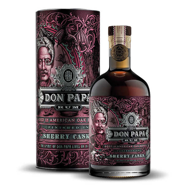 Rhum Don Papa 10 ans Edition limitée 43% et ses 2 verres - Bleeding Heart  Rum Company