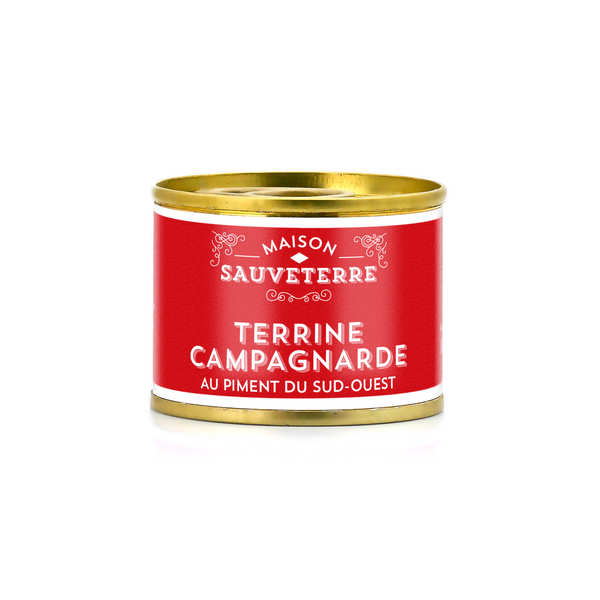 Terrine campagnarde au piment du Sud-Ouest - Boîte fer 65g