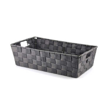 Grey Nylon Basket With Handles Grey Nylon Basket With Handles
