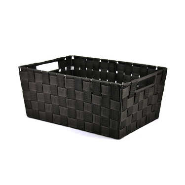 Large Black Nylon Basket With Handles Large Black Nylon Basket With Handles