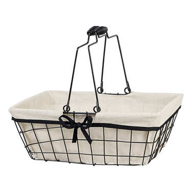 Metal basket with gunmetal finish Metal basket with gunmetal finish