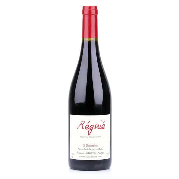 Régnié aoc - vin rouge du beaujolais bio et sans sulfites ajoutés - bouteille 75cl - 2017