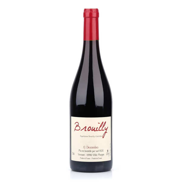 Brouilly aoc - vin rouge du beaujolais bio et sans sulfites ajoutés - bouteille 75cl - 2017