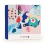 Gift box BienManger.com with "Abstract Collage" graphics