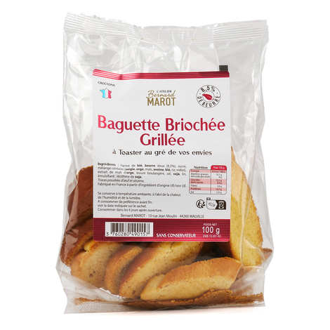 Bernard Marot - Mini baguettes briochées et grillées