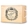 Decorated Wooden Box with sliding lid