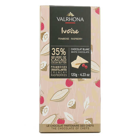 Sac de fèves chocolat blanc Ivoire 35% 1 kg - Valrhona