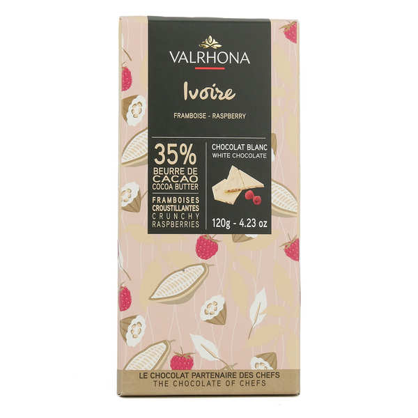 Chocolat blanc Ivoire 35% Valrhona 1kg - Boutique Cité du Chocolat